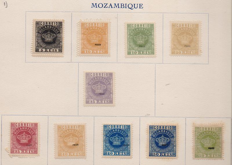 1031 f.jpg -     Lote:    1031 (frente)                   Descrição:         1876/85 &mdash; Tipo Coroa. FALSOS FOURNIER. CE 1/14. Série incompleta (falta 20 reis da 2.ª emissão), com sobrecarga "FAUX", em folha extraída do álbum de falsificações Fournier, com reprodução da sobrecarga dos selos CE51 e dos carimbos utilizados nas obliterações.        **       Valor Base:     &euro; 50,00     Valor Venda:     &euro;      